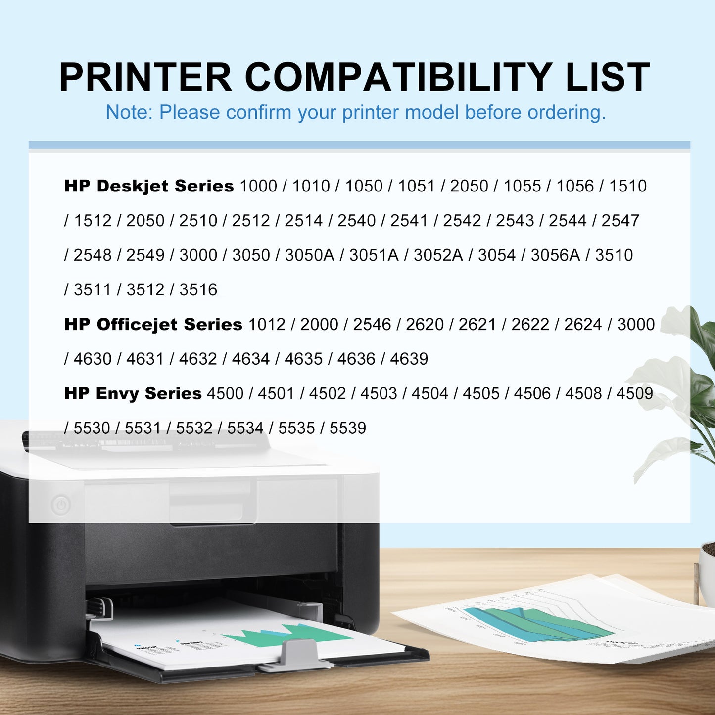 61XL Ink Cartridges Compatible for HP 61 Ink Cartridge for HP Deskjet 2541 OfficeJet 4630 HP Envy 4501 4500 Printer (Black, Tri-Color, 2Pack)