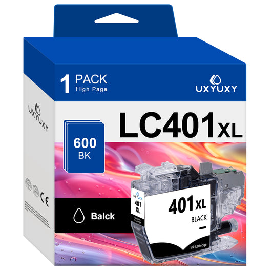 LC401XL Ink Cartridge for Brother LC401XL LC-401XL for MFC-J1010DW MFC-J1012DW MFC-J1170DW Printer(Black, 1Pack)