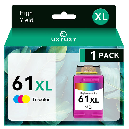 61XL Color Ink Cartridge for HP 61 Color Ink for HP Envy 4500 4502 5530 Printer (1Tri-Color)