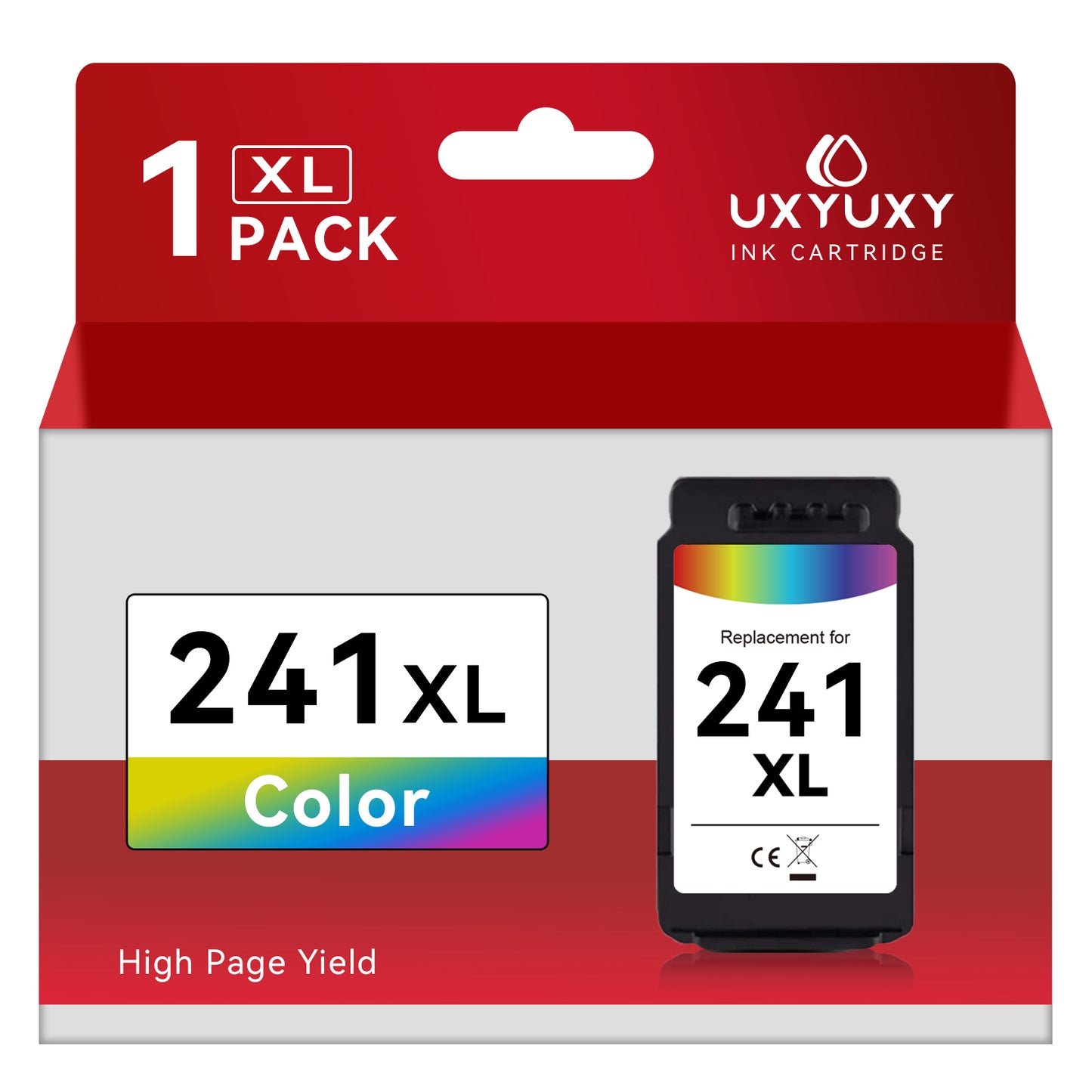 241XL Ink Replacement for Canon CL 241 Ink for Pixma MG3620 TS5120 MG2120 MG3520 MX452 MX512 MX532 MX472 Printer(Tri-Color,1 Pack)