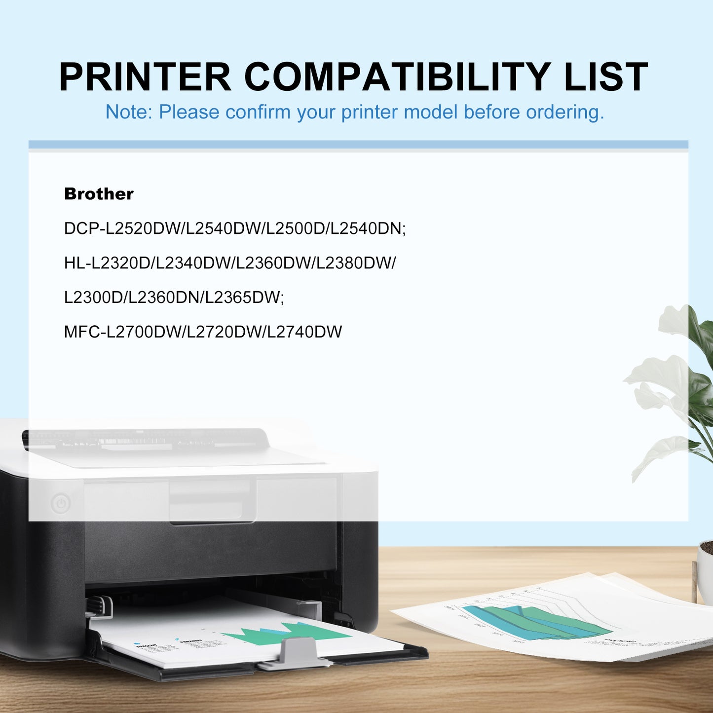 DR630 Drum Unit Compatible for Brother DR630 DR-630 DR 630 DCP-L2520DW DCP-L2540DW HL-L2300D HL-L2305W HL-L2320D HL-L2340DW HL-L2360DW HL-L2380DW HL-L2680W Printer (Black, 2 Pack)