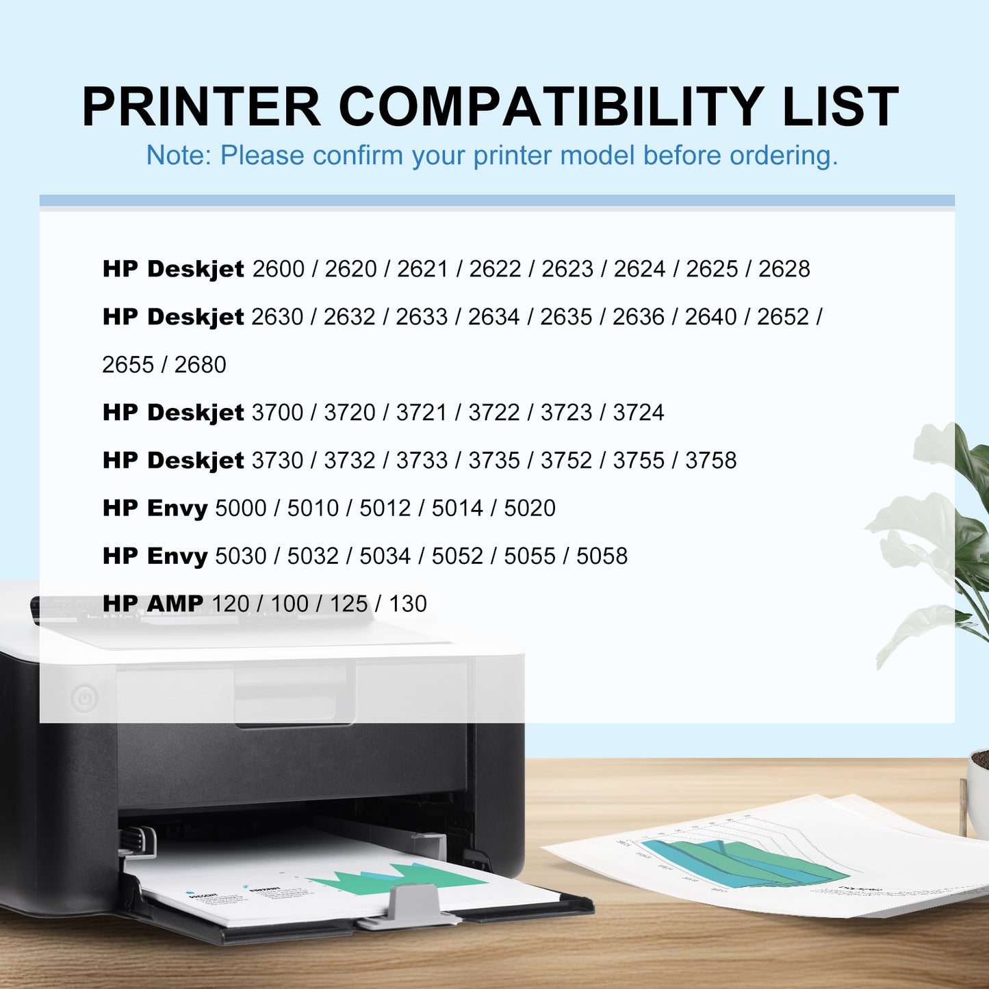 65XL 65 Ink Cartridges Replacement for HP Printer Ink 65 Color to Use with Deskjet 2622 2624 2652 2655 3720 3721 3722 3723 3732 3758 Envy 5052 5058 Printer (Tri-Color,1 Pack)